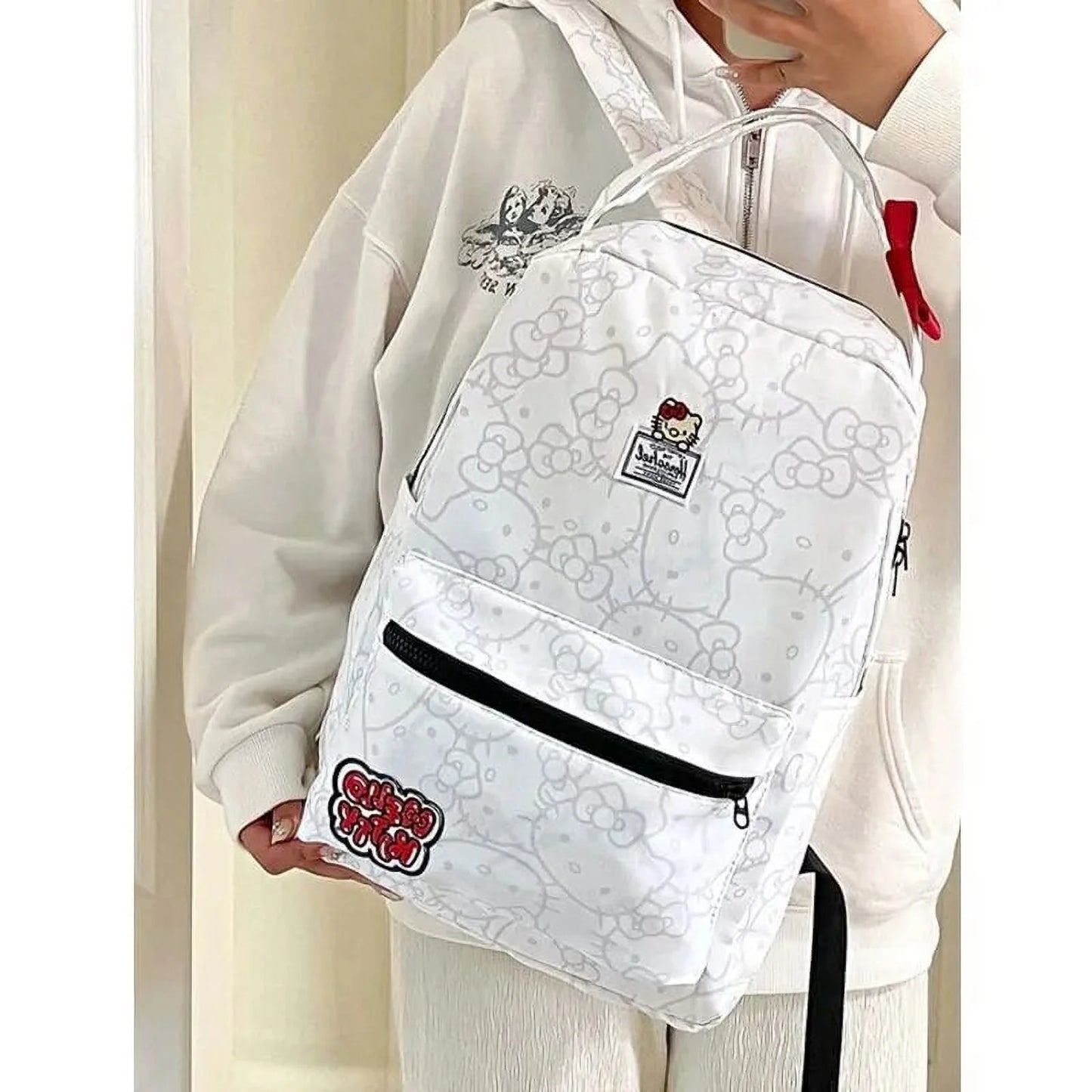 Hello Kitty by  Women'S Large Capacity Kawaii Backpack